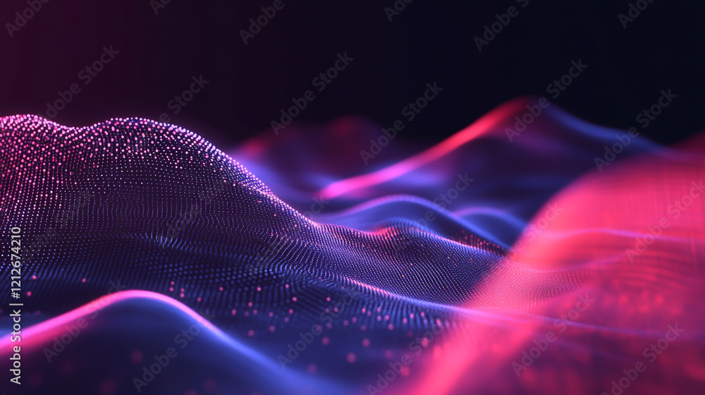 Poster abstract digital background. can be used for technological processes, neural networks and ai, digita