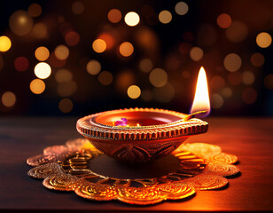 Diwal most important festival of hindu culture know for festivale of light.Earthen diya made in traditional method with clay .Made in India 