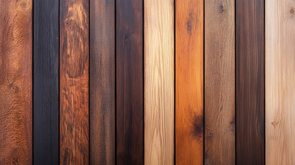 Obraz premium Discover premium quality wooden planks in diverse shades for elegant home interiors, flooring, or furniture projects. Perfect craftsmanship.