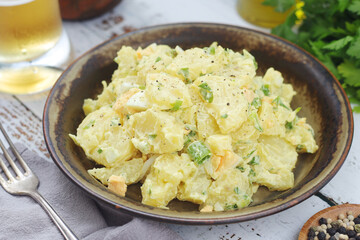 Traditional German dish potato salad