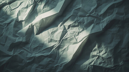 Textured crumpled paper highlighting the play of light and shadow in a subtle manner