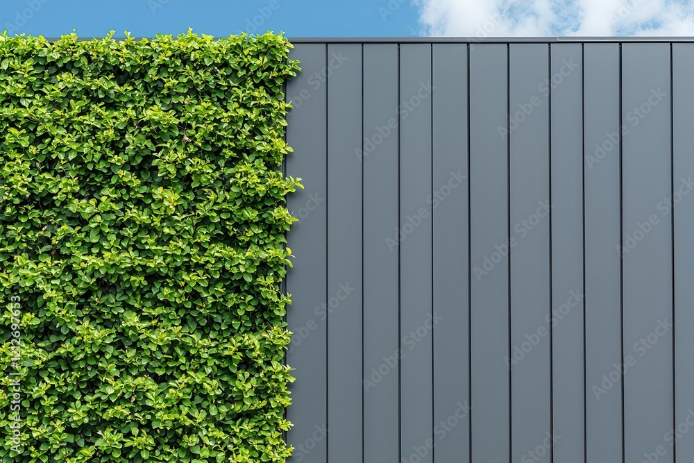 Aufkleber sustainable home green automation. dynamic facade systems with automated plant coverage, enhancing i