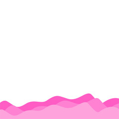 Valentine's Bottom Wave Border