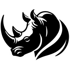 Rhino logo silhouette