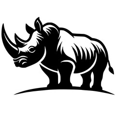 Rhino logo silhouette