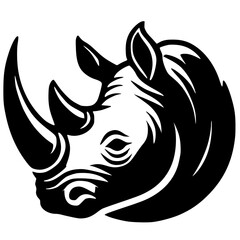 Rhino logo silhouette