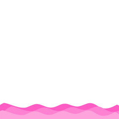 Valentine's Bottom Wave Border