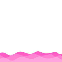 Valentine's Bottom Wave Border