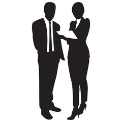 business people silhouettes