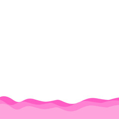 Valentine's Bottom Wave Border
