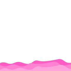 Valentine's Bottom Wave Border