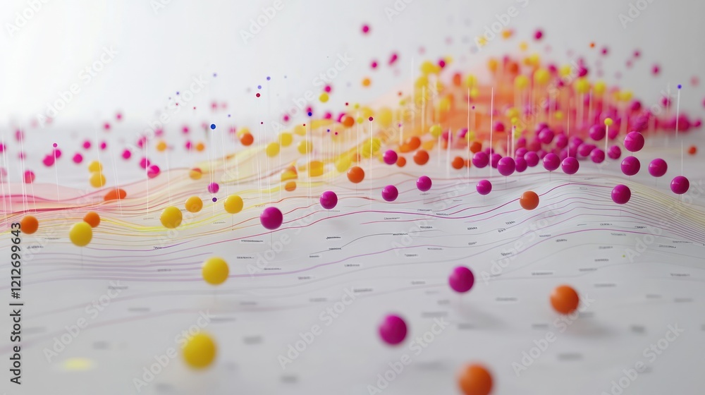 Poster Abstract Colorful Sphere Data Visualization
