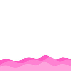 Valentine's Bottom Wave Border