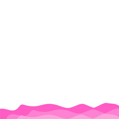 Valentine's Bottom Wave Border