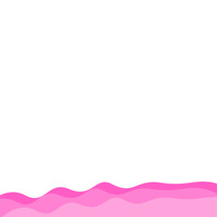 Valentine's Bottom Wave Border