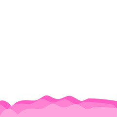 Valentine's Bottom Wave Border