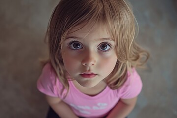 Little Girl Looking Up