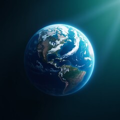 Fototapeta premium Our home, a beautiful blue planet, teeming with life and full of wonder