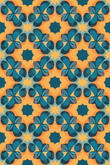 Vector of an abstract seamless pattern wallpaper.