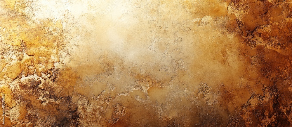 Leinwandbilder Warm Abstract Background with Mottled Beige and Brown Textures Enhanced by Soft Light and Ample Empty Space for Design Elements