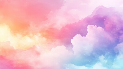 Pastel Colored Twilight Sky Background with Soft Clouds Ideal for Design Projects and Artwork