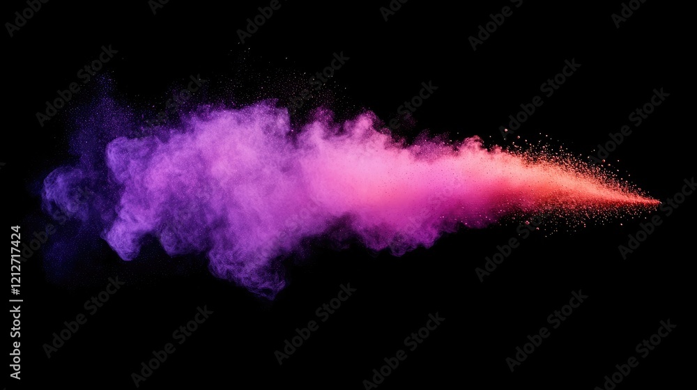 Poster vibrant colorful powder explosion on dark background perfect for artistic and creative projects enha