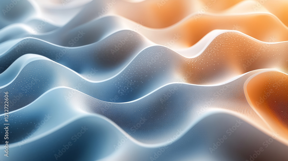 Poster modern abstract background featuring gradient spheres and lines