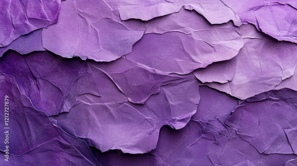 Aufkleber textured violet paper backdrop with crinkled and layered design for creative projects and graphic de