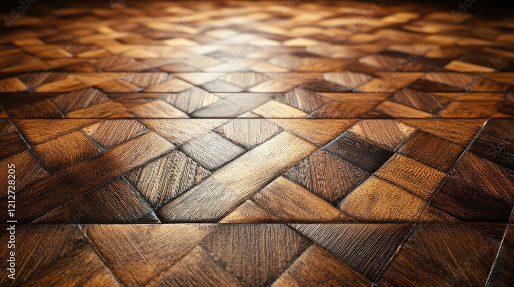 Poster vintage wooden floor background with intricate herringbone pattern detailed texture for retro style 