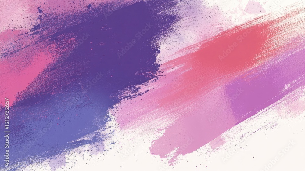Aufkleber abstract colorful brush strokes in purple and pink capturing artistic expression and vibrant texture