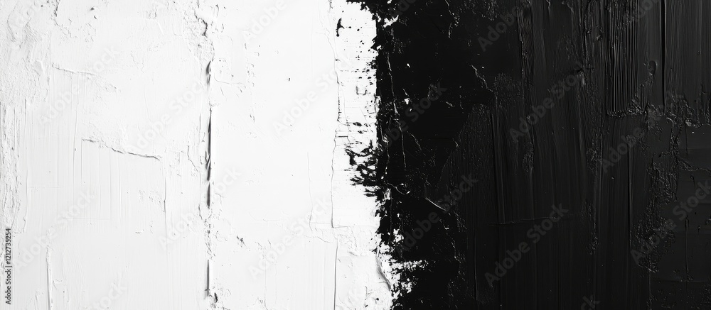 Leinwandbilder vertical monochrome textured background with contrasting black and white elements on a smooth surfac