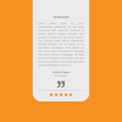 Communication or suggestion testimonial in chat bubble design. Bubble testimonial banner, quote, infographic. Social media post template designs for quotes. Creative Testimonial, client review.