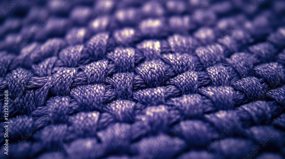 Poster violet textile texture closeup ideal for backgrounds and design projects showcasing intricate fabric