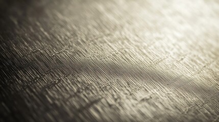 Fine Brushed Steel Surface with Subtle Crosshatch Patterns, Industrial Setting, High-Resolution Texture Photography
