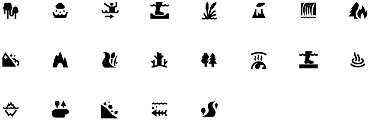 Set of Environment icons