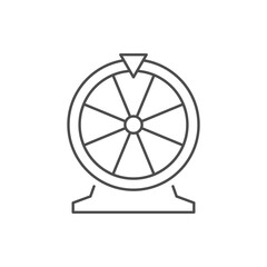 Fortune wheel line outline icon