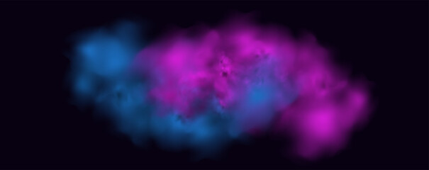  Atmospheric neon purple clouds.Magical fantasy smell of tobacco.Pink occult fog.Magic cigarette vapor.