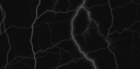 Thunder Stock Image In Black Background. Massive lightning bolt with branches isolated on black background.