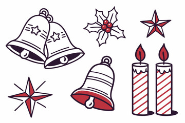 set of christmas bells
