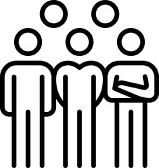 people icon teamwork, business people,heart, group