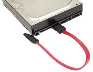 isolated serial ATA hard drive with data cable