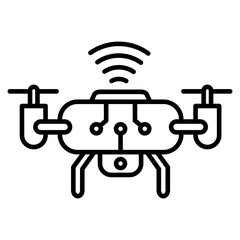 Autonomous drone icon