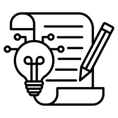 Obraz premium Creative writing icon