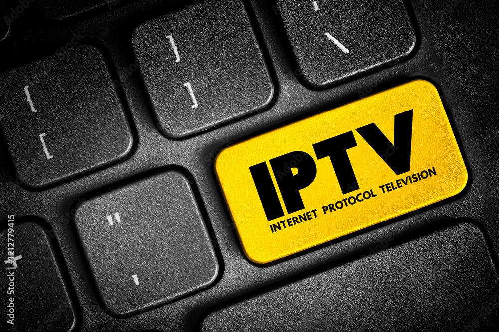 Poster iptv - internet protocol television is the delivery of television content over internet protocol net