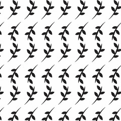 geometric seamless pattern with leaves (background)