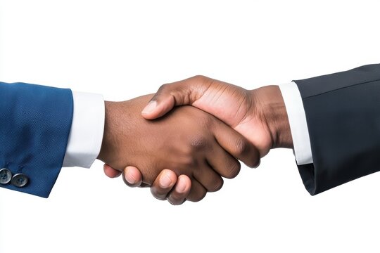 Close-up of hands exchanging documents during a business negotiation, sleek office environment with modern furniture