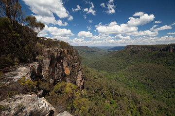 Yarrunga lookout Valley. Lookout Yarrunga creek NSW Australia.