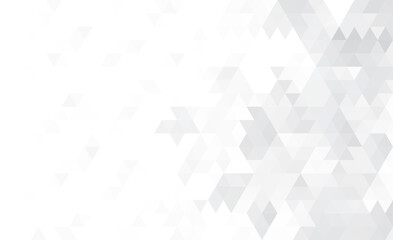 Abstract geometry triangle gray and white with space texture background pattern.