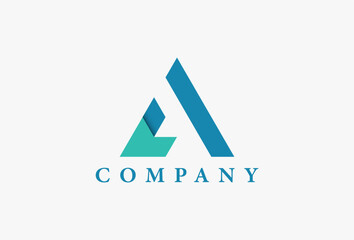 Triangle with Down Arrow Vector Logo template. Modern Minimal Design usable for Corporate Business brand Identity that Related with Triangle, arrow, tech, multimedia, application, digital