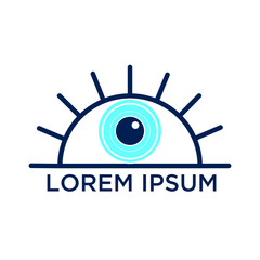 Stylized eye. Logo for ophthalmologist. Vector illustration